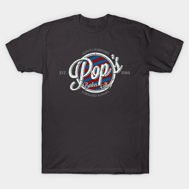 POP'S BARBER SHOP T-Shirt by Skullpy